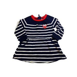 Gap Disney Toddler Girl Sweater Dress Red White Blue Mouse 18-24M